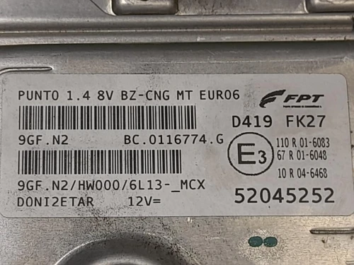 Centralina Iniezione 52045252 Fiat Grande Punto 2006