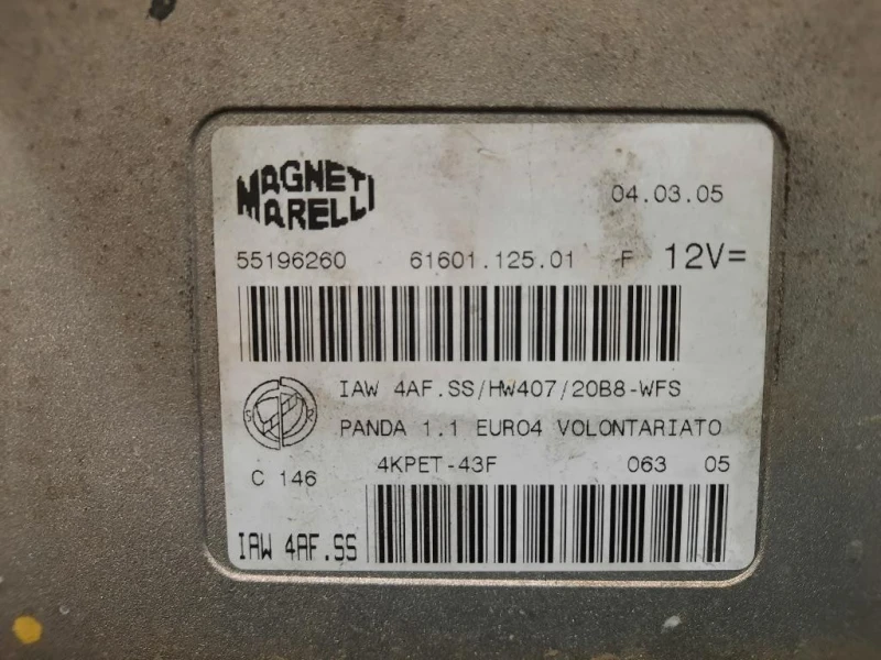 Centralina Iniezione 55196260 Fiat Panda II 2004
