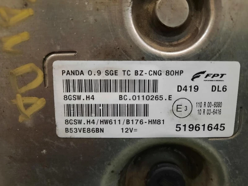 Centralina Iniezione 51961645 Fiat Panda III 2012
