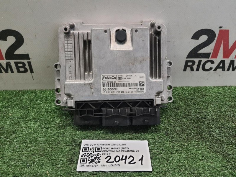 Centralina Iniezione CV1112A650CH 0281030255 Ford B-max 2012