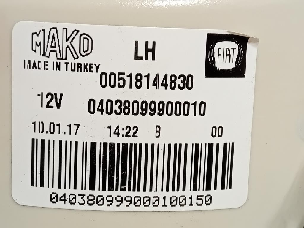 Fendinebbia ANT SX 00518144830 Fiat Doblò III 2010