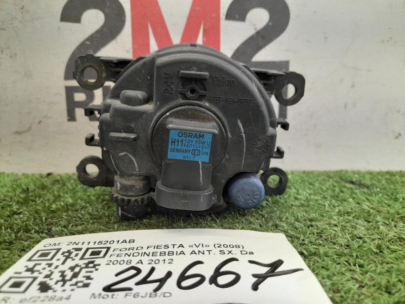 Fendinebbia ANT SX 2N1115201AB Ford Fiesta VI 2008