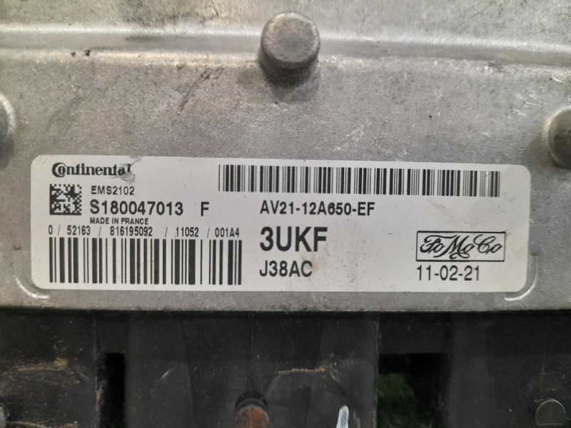 Centralina Iniezione AV2112A650EF Ford Fiesta VI 2012