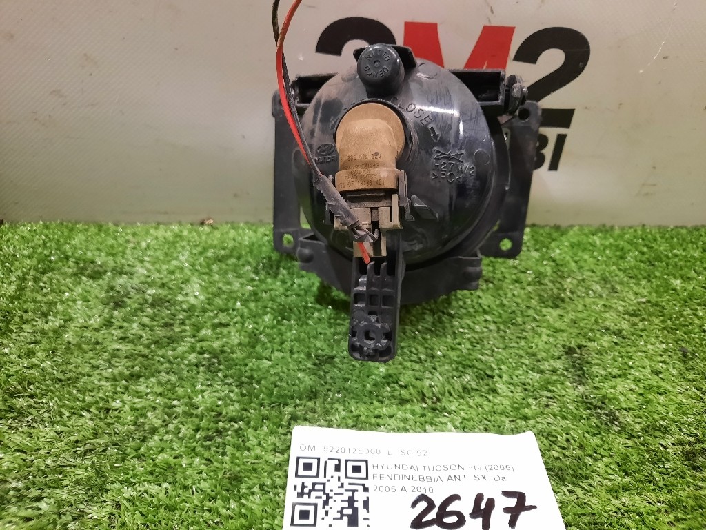 Fendinebbia ANT SX 922012E000 Hyundai Tucson I 2005