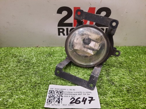 Fendinebbia ANT SX 922012E000 Hyundai Tucson I 2005