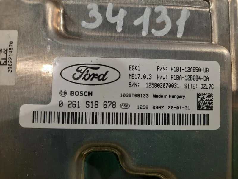 Centralina Iniezione H1BI-12A650-UB Ford Fiesta VII 2017