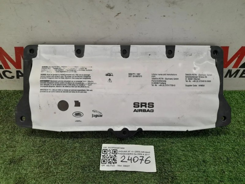 Air-bag Passeggero 9X23F044A74AA Jaguar XF I 2008