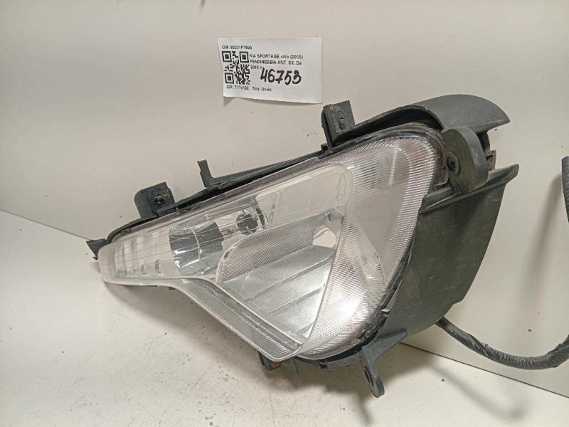 Fendinebbia ANT SX 92201F1500 Kia Sportage IV 2018
