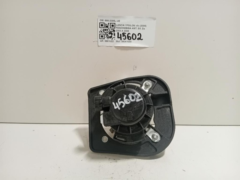 Fendinebbia ANT SX 666-2005L-UE Lancia Ypsilon II 2006