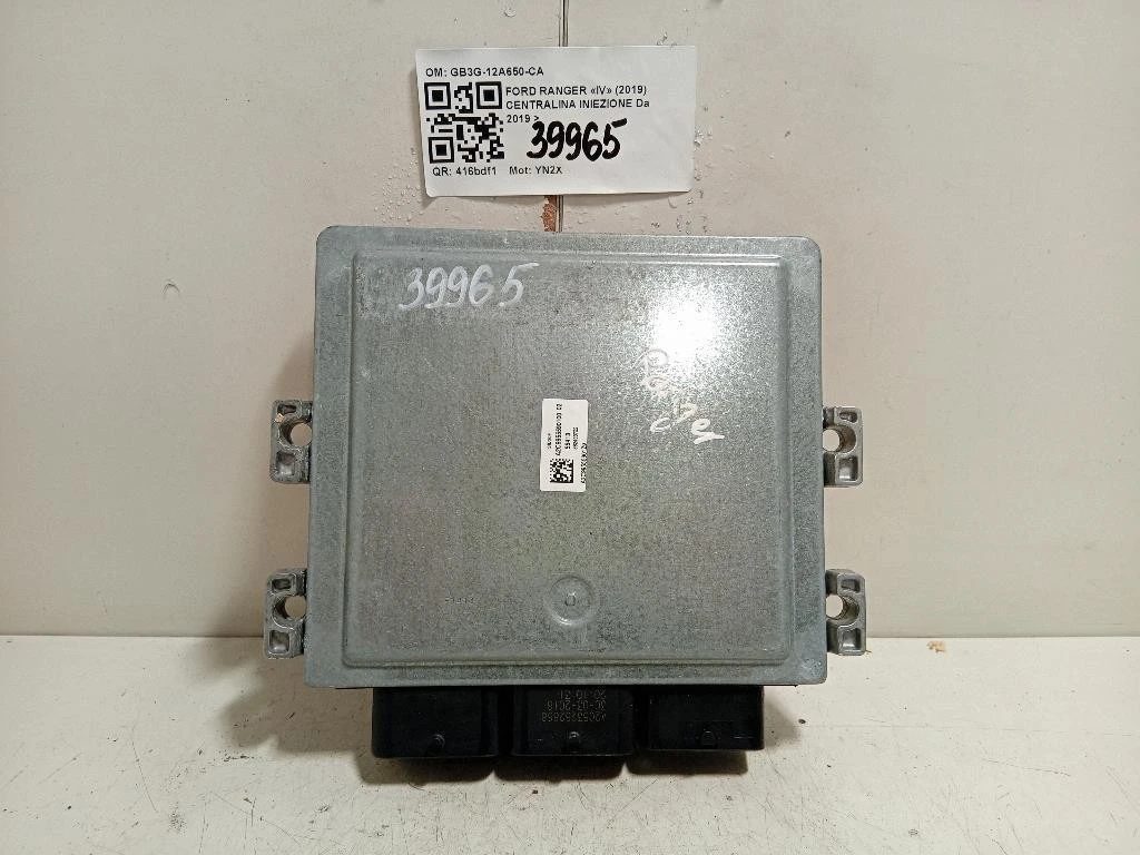 Centralina Iniezione GB3G-12A650-CA Ford Ranger IV 2019