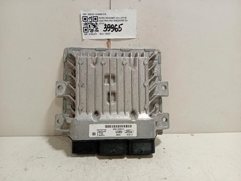 Centralina Iniezione GB3G-12A650-CA Ford Ranger IV 2019