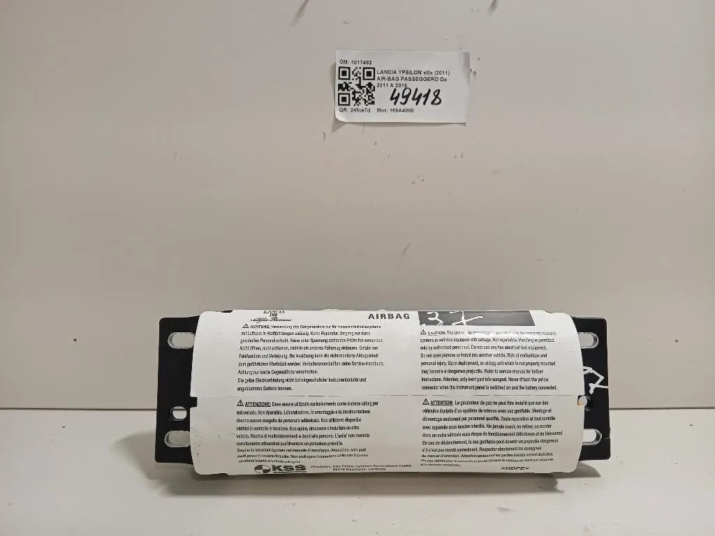 Air-bag Passeggero 1017482 Lancia Ypsilon III 2011