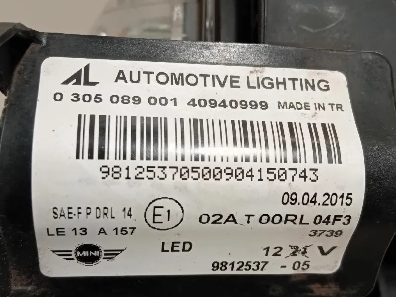 Fendinebbia ANT SX 9812537-05 LED Mini Countryman Cooper R60 2010