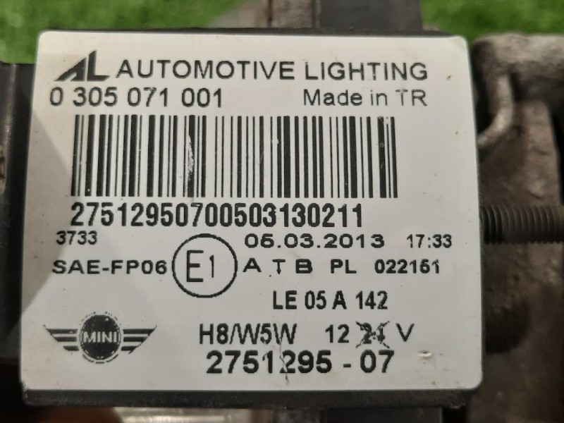 Fendinebbia ANT SX 2751295-07 Mini MINI Cooper R56 2007