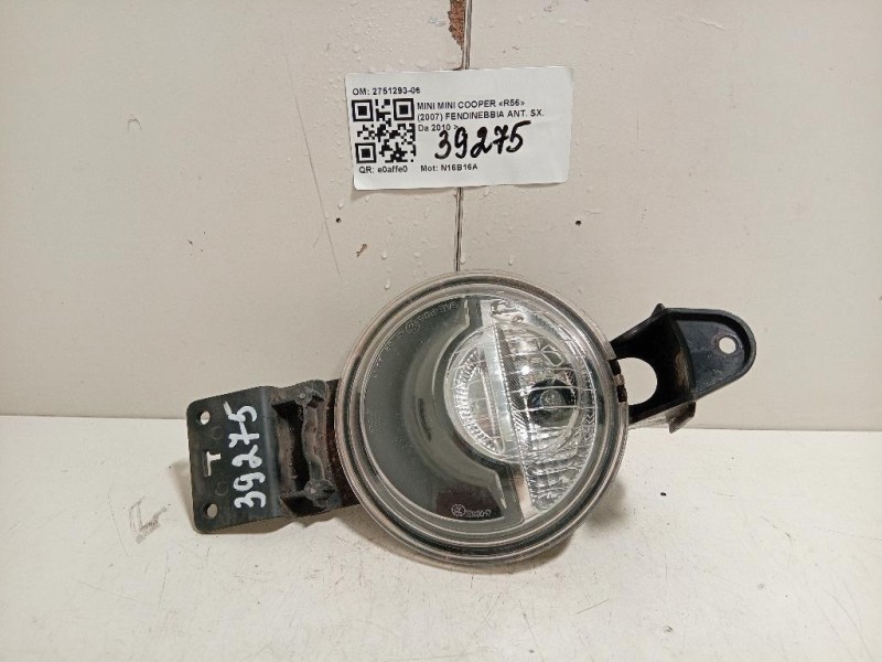 Fendinebbia ANT SX 1315300100 Mini MINI Cooper R56 2007