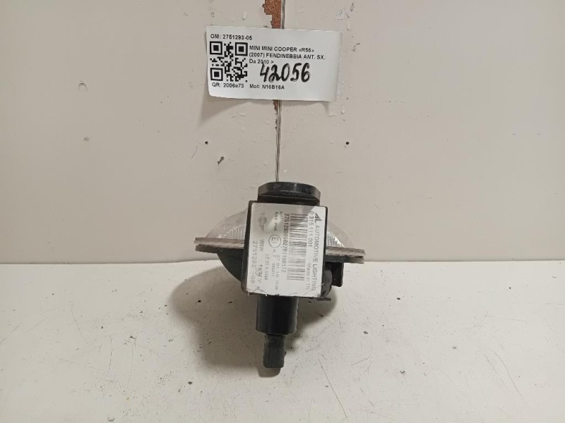 Fendinebbia ANT SX 2751293-05 Mini MINI Cooper R56 2007