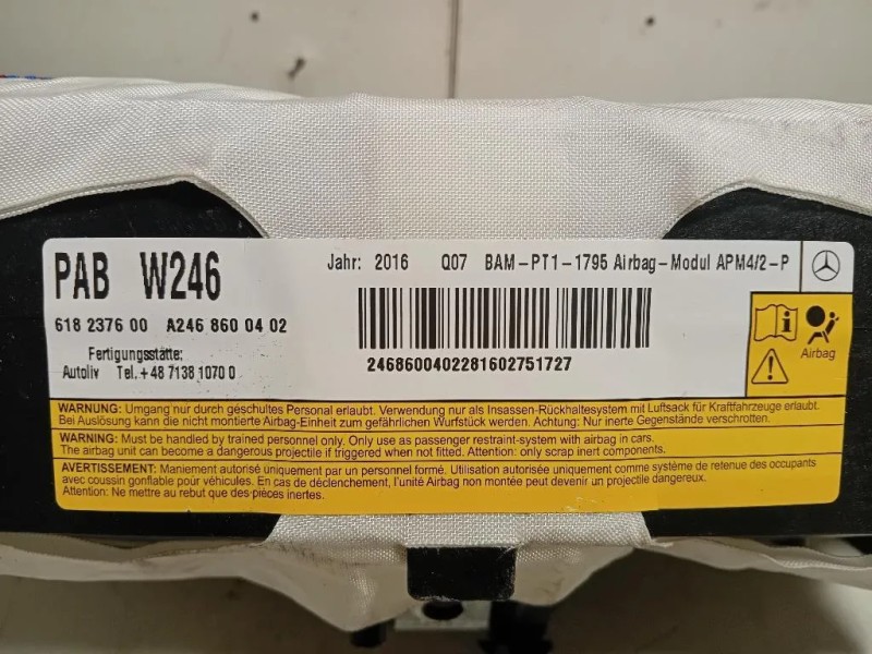 Air-bag Passeggero A2468600402 Mercedes Classe B W246 2012