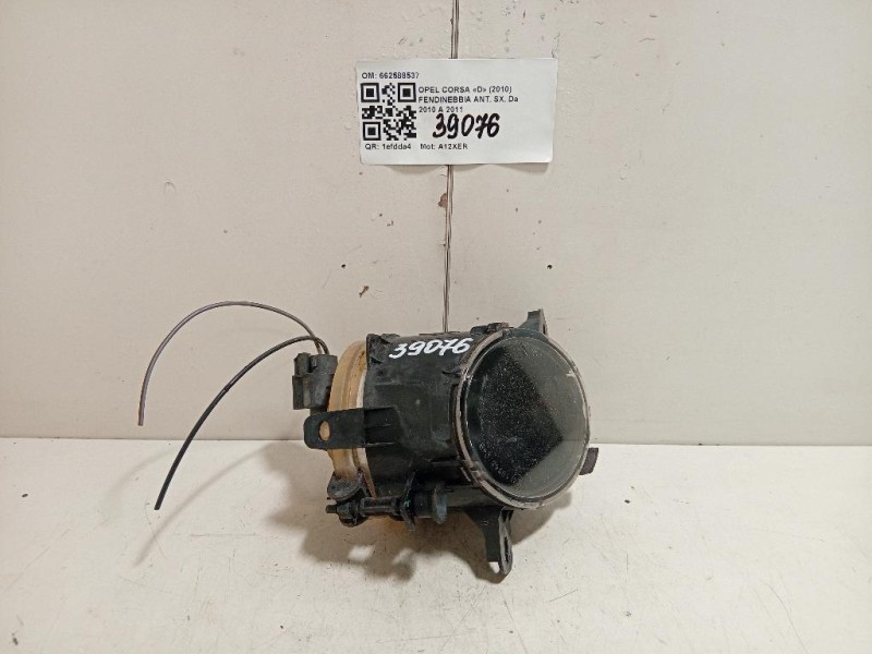 Fendinebbia ANT SX 662588537 Opel Corsa D 2010