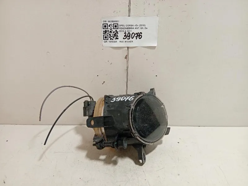 Fendinebbia ANT SX 662588537 Opel Corsa D 2010