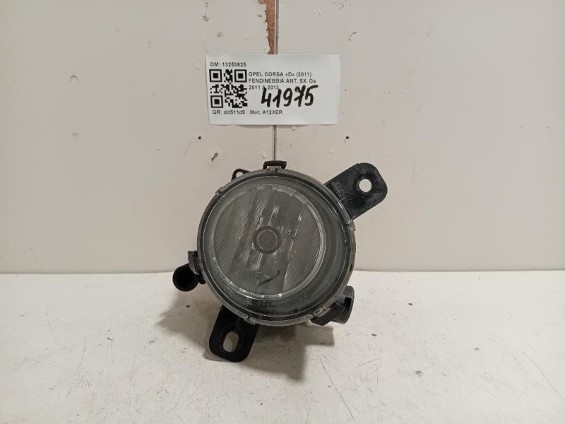 Fendinebbia ANT SX 13253625 Opel Corsa D 2011
