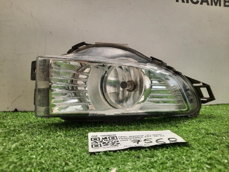 Fendinebbia ANT SX 13226828 Opel Insignia A 2009