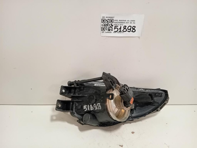 Fendinebbia ANT SX 662588537 Opel Insignia A 2009