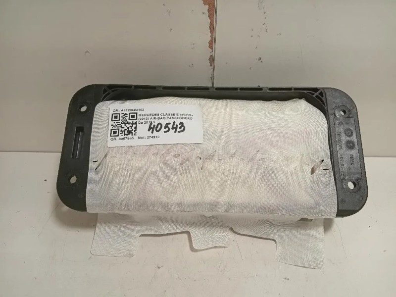 Air-bag Passeggero A2128603102 Mercedes Classe E W212 2013
