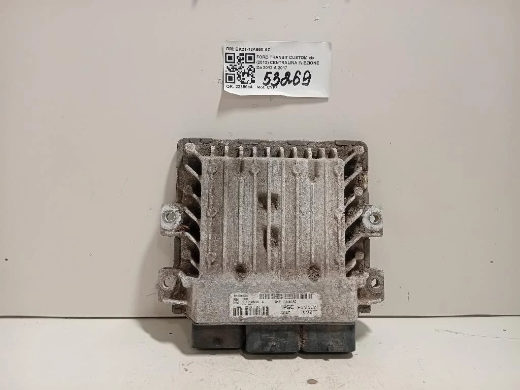 Centralina Iniezione BK21-12A650-AC Ford Transit Custom I 2013