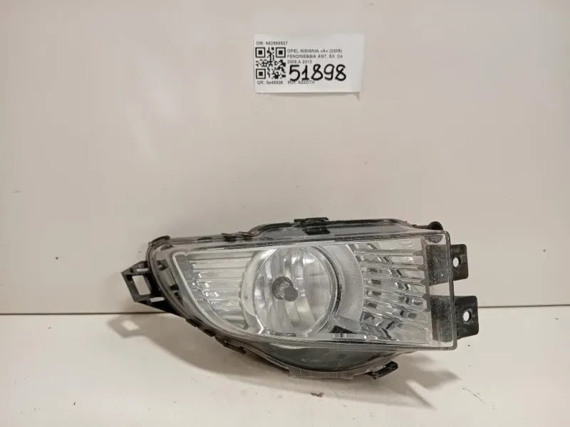 Fendinebbia ANT SX 662588537 Opel Insignia A 2009
