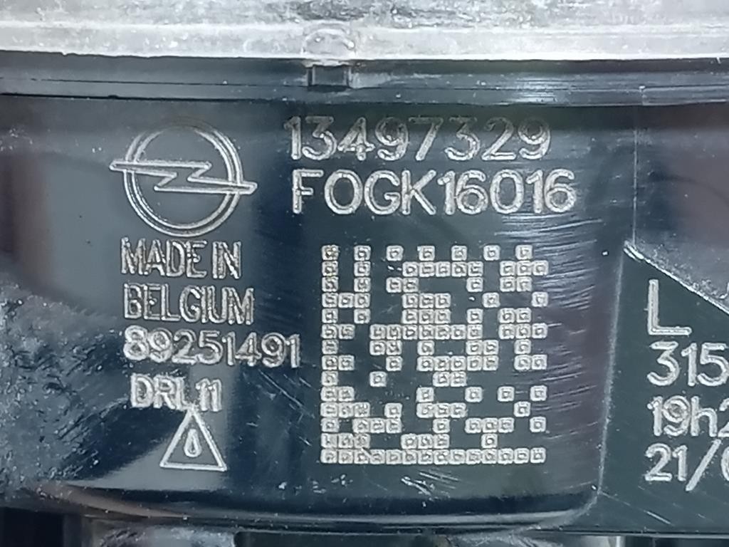 Fendinebbia ANT SX 13497329 Opel Mokka B 2020