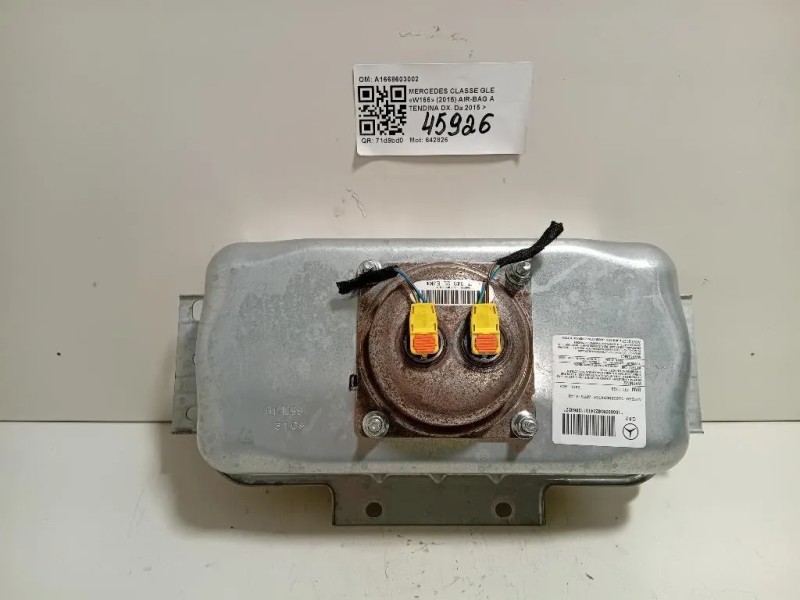 Air-bag Passeggero A1668602402 Mercedes Classe GLE W166 2015