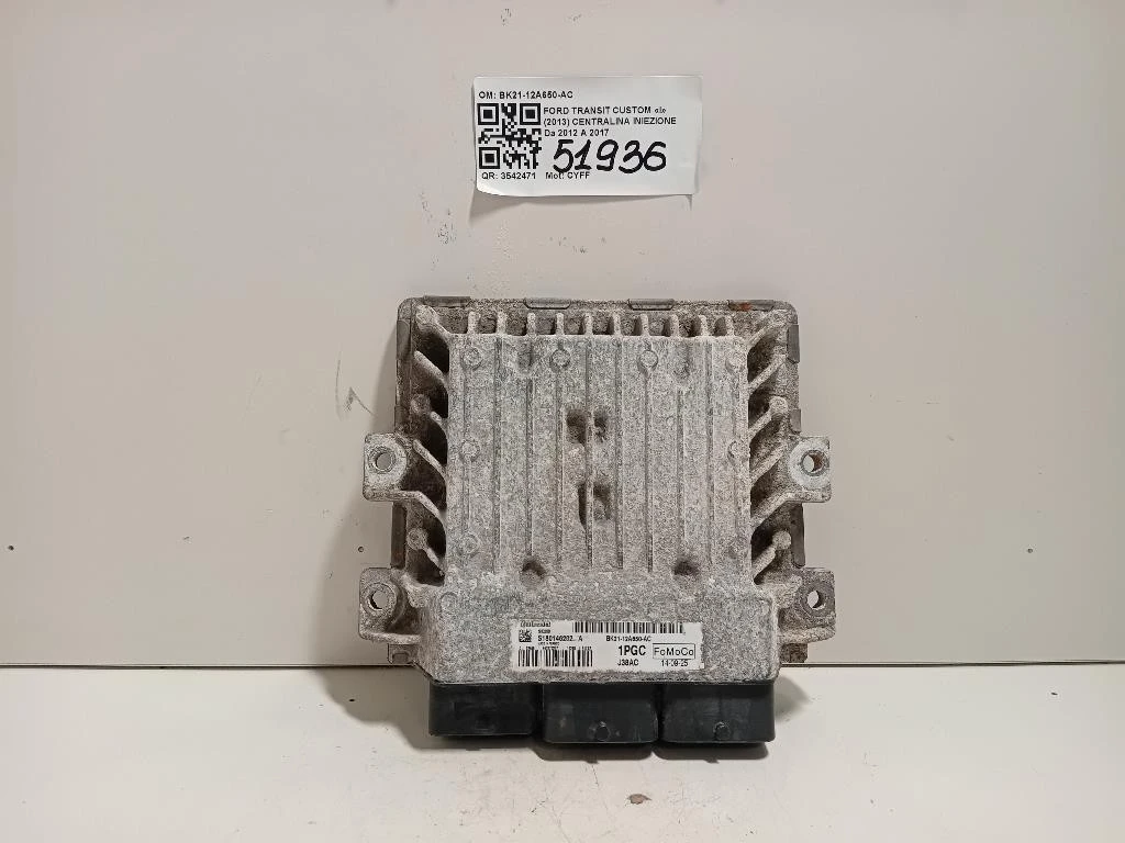 Centralina Iniezione BK21-12A650-AC Ford Transit Custom I 2013