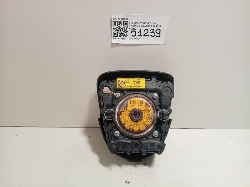 Air-bag Guidatore 13286903 307080199P10-AA Chevrolet Cruze 2011