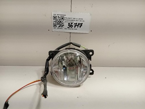 Fendinebbia ANT SX 9675450980 Peugeot 208 I 2015