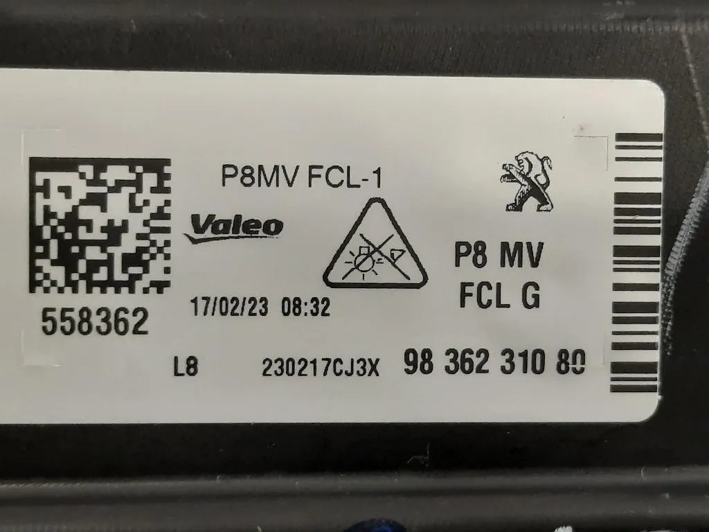 Fendinebbia ANT SX 98 362 310 80 Peugeot 3008 II 2016