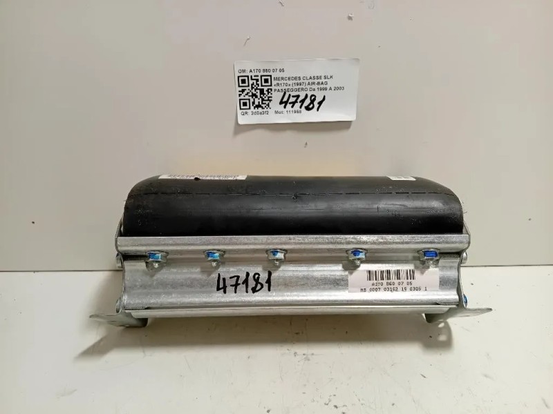 Air-bag Passeggero A170 860 07 05 Mercedes Classe SLK R170 1997