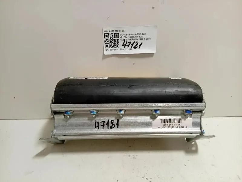 Air-bag Passeggero A170 860 07 05 Mercedes Classe SLK R170 1997