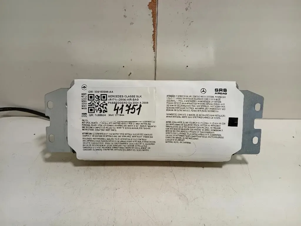 Air-bag Passeggero 306180099-AA Mercedes Classe SLK R171 2004
