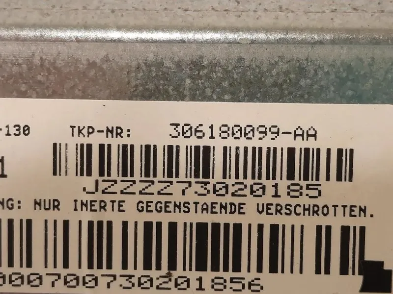 Air-bag Passeggero 306180099-AA Mercedes Classe SLK R171 2004