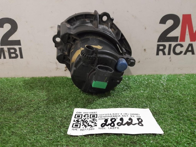 Fendinebbia ANT SX 89210657 Toyota RAV 4 III 2006