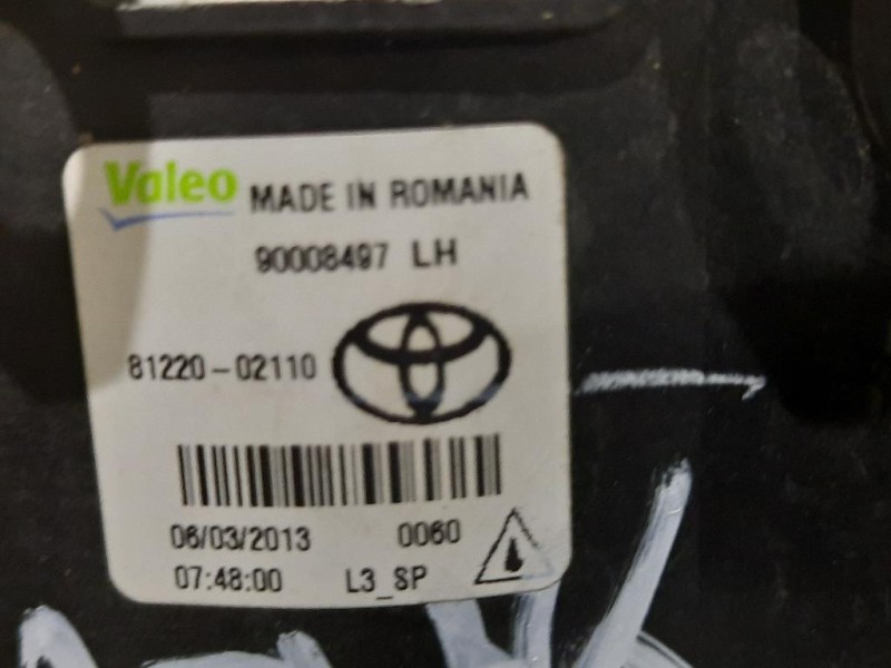 Fendinebbia ANT SX 90008497 Toyota Yaris IV 2012