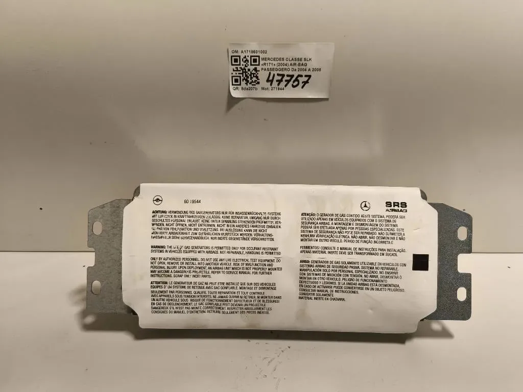 Air-bag Passeggero A1718601002 Mercedes Classe SLK R171 2004