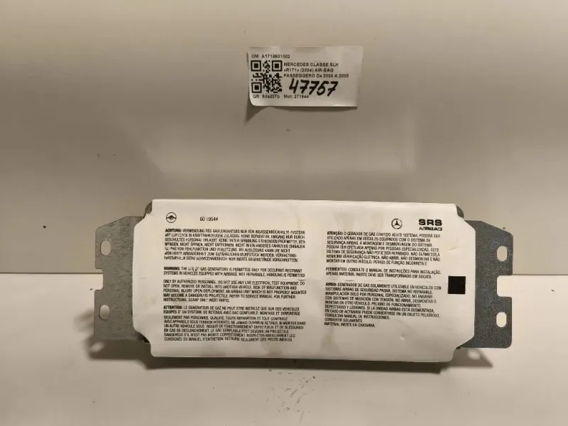 Air-bag Passeggero A1718601002 Mercedes Classe SLK R171 2004