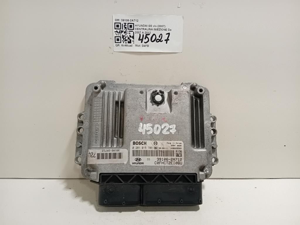 Centralina Iniezione 39106-2A712 Hyundai I30 I 2007