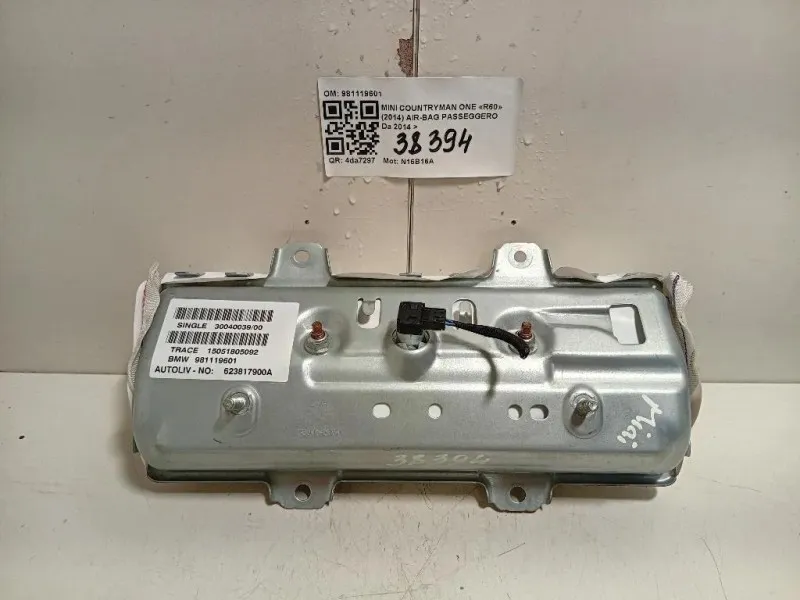 Air-bag Passeggero 981119601 Mini Countryman ONE R60 2014