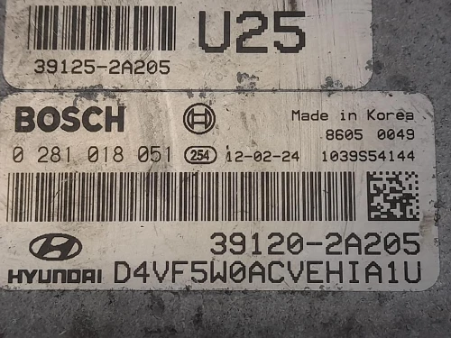 Centralina Iniezione 39120-2A205 Hyundai I40 2012