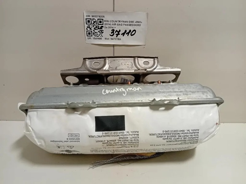 Air-bag Passeggero 980275205 Mini Countryman ONE R60 2014