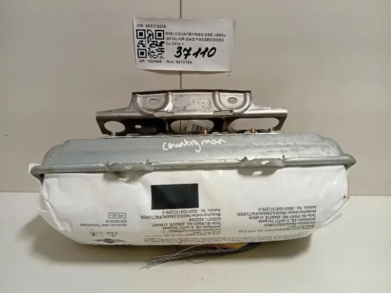 Air-bag Passeggero 980275205 Mini Countryman ONE R60 2014