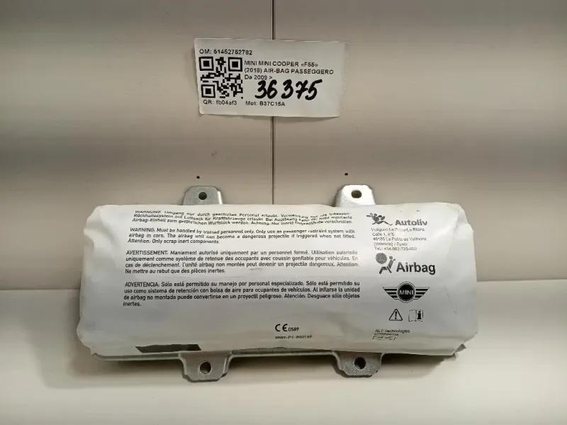 Air-bag Passeggero 51452752782 Mini MINI Cooper F55 2018