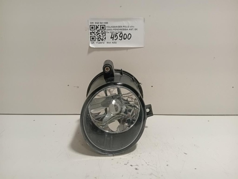 Fendinebbia ANT SX 6Q0 941 699 Volkswagen POLO IV 2002